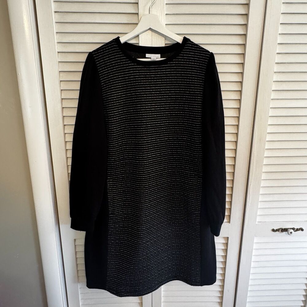 Charter Club‎ Metallic Stripe Sweater Dress
